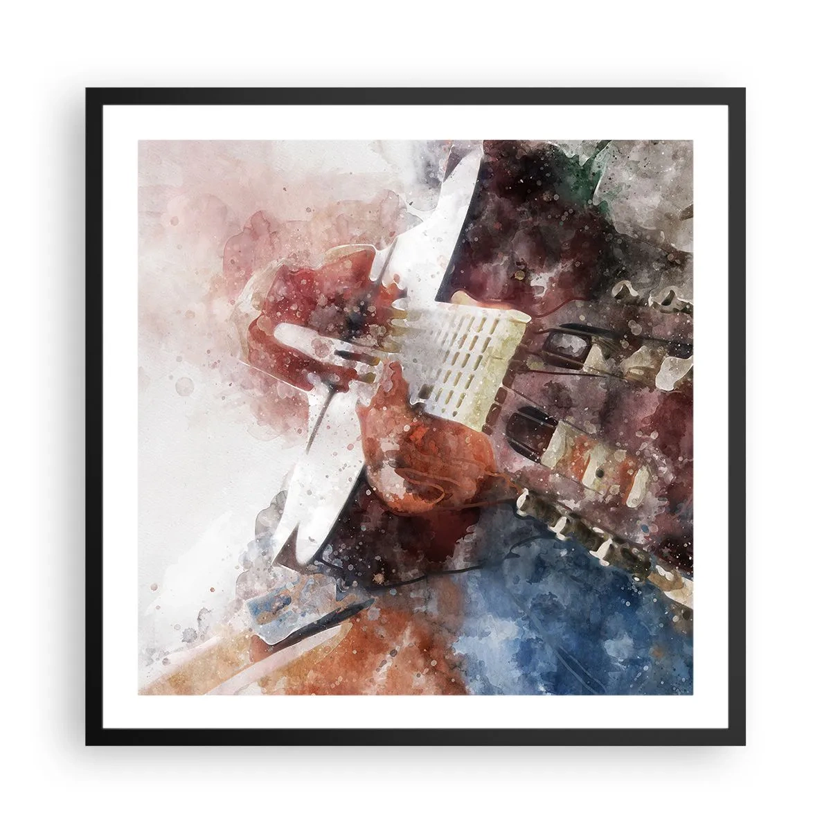 Plakat w czarnej ramie - I co o tym myślisz? - 60x60 cm