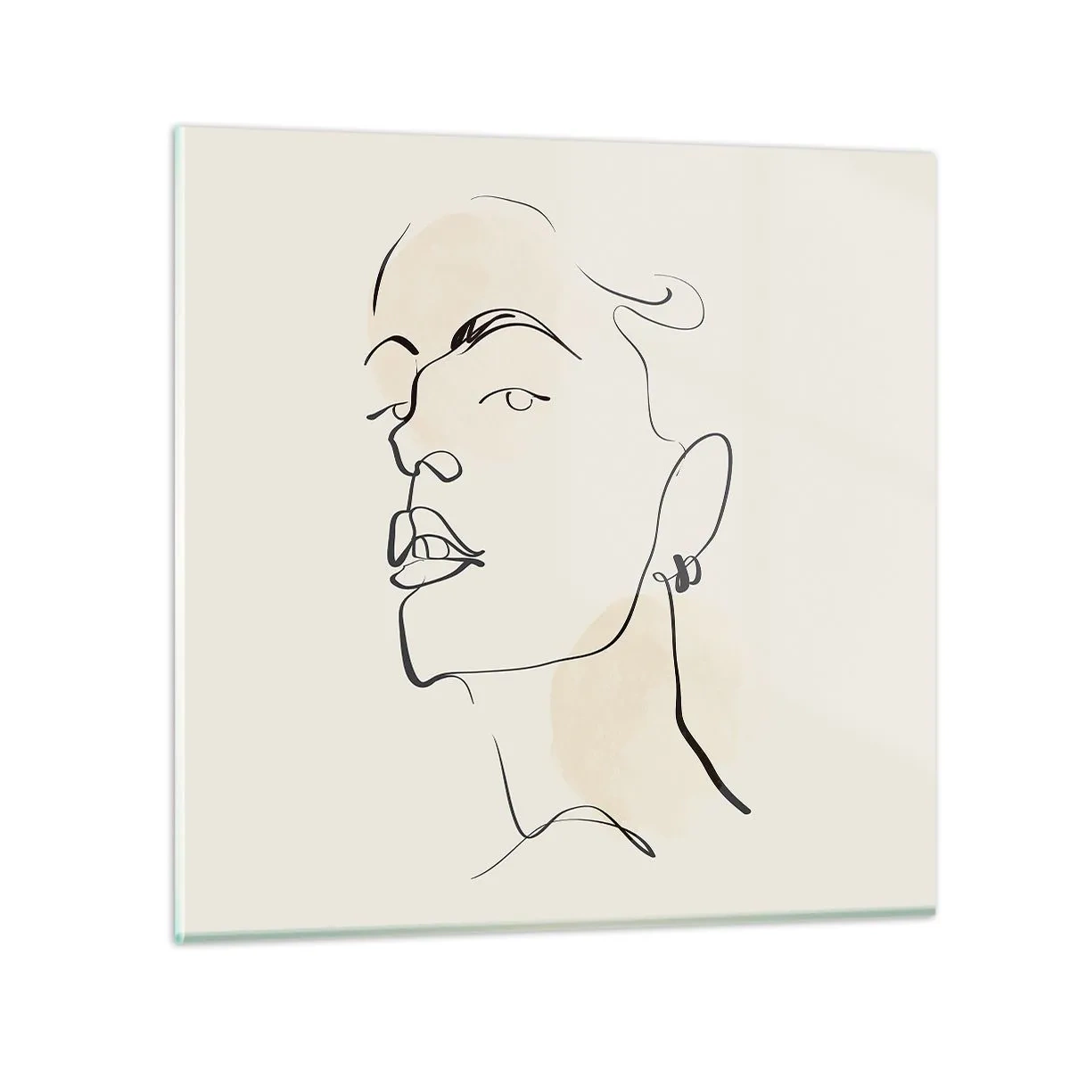 Obraz na szkle - Dumne spojrzenie - 60x60 cm