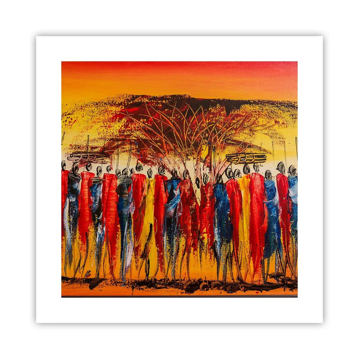 Plakat - Tam, tam, tam tam idą - 40x40 cm