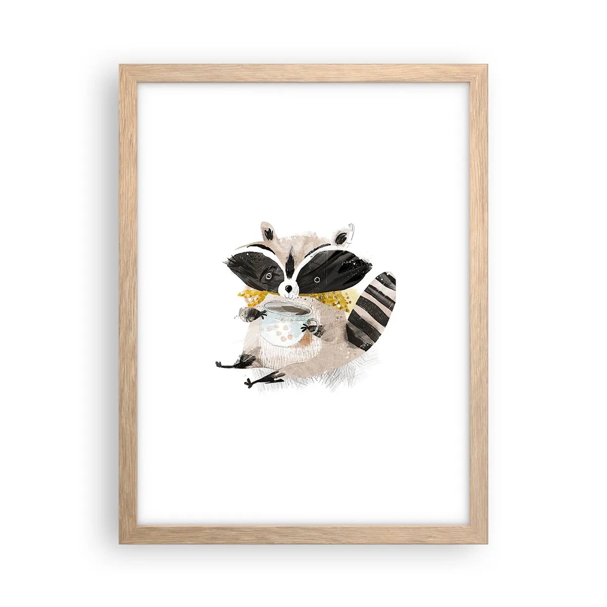 Plakat w ramie jasny dąb - Mój przyjaciel szop - 30x40 cm