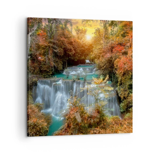 Obraz na płótnie - Ukryty skarb lasu - 60x60 cm