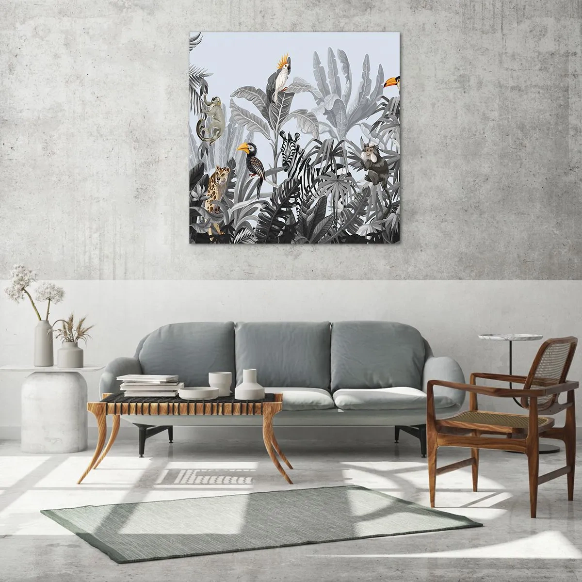 Obraz na szkle - Afrykańska bajka - 60x60 cm