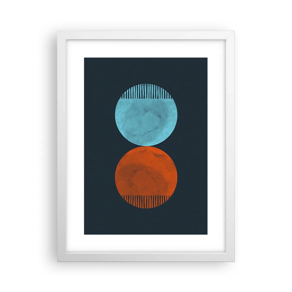 Plakat w białej ramie - Tylko geometria? - 30x40 cm