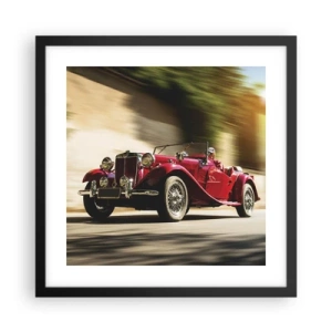 Plakat w czarnej ramie - Piękniejszy niż Nike z Samotraki - 40x40 cm