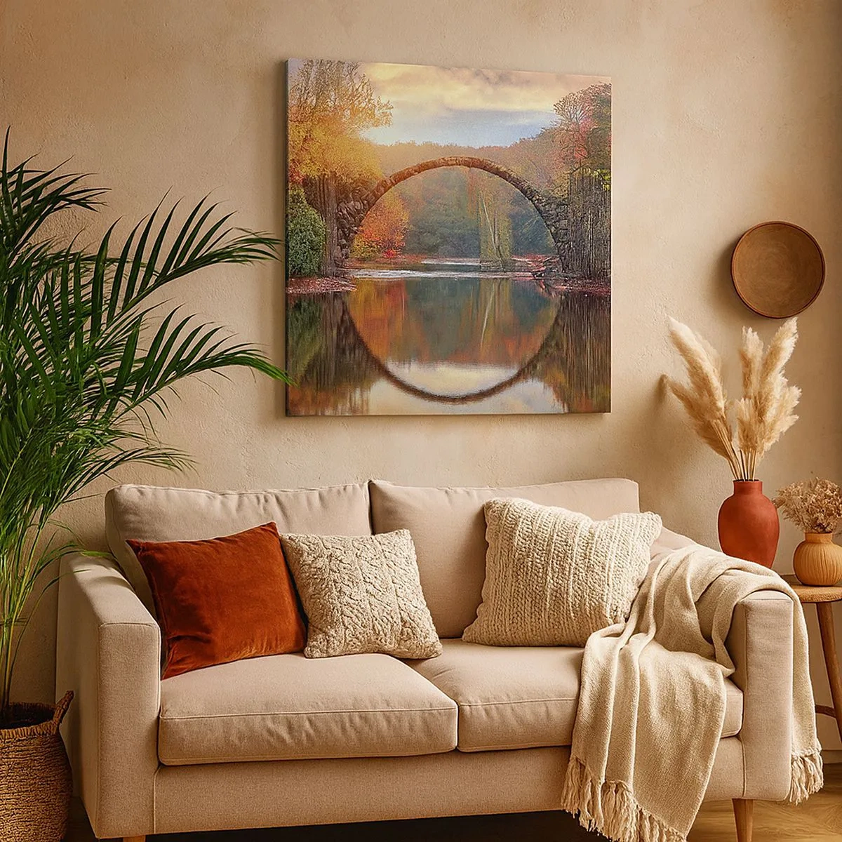 Obraz na płótnie - Po drugiej stronie lustra - 30x30 cm