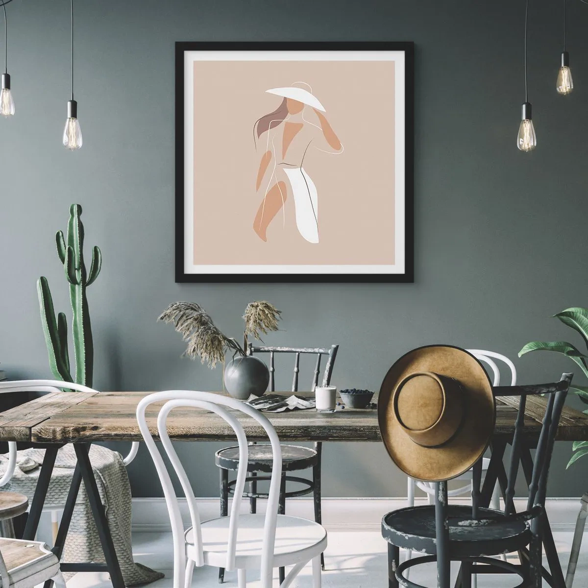 Plakat w czarnej ramie - Moda to zabawa - 30x30 cm