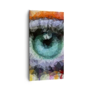 Obraz na płótnie - Krystaliczny oczu blask - 55x100 cm