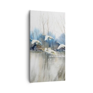 Obraz na płótnie - Jak w baśni o dzikich łabędziach - 55x100 cm