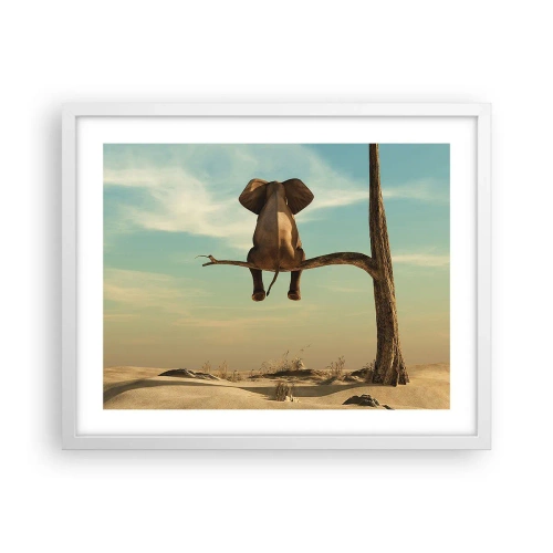 Plakat w białej ramie - Nowy punkt widzenia - 50x40 cm