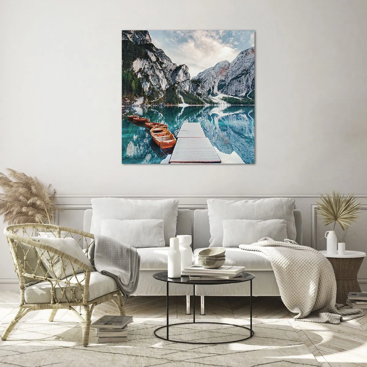 Obraz na szkle - Pokażemy ci piękno - 70x70 cm