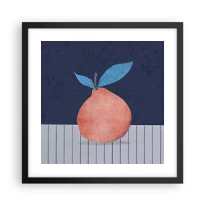 Plakat w czarnej ramie - Wypukłość i płaszczyzna - 40x40 cm