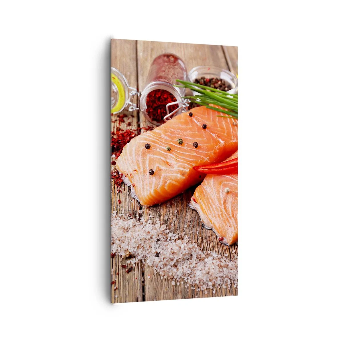 Obraz na płótnie - Norweska przygoda w kuchni - 65x120 cm