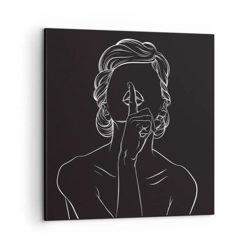 Obraz na płótnie - Piękno rozkwita w ciszy - 50x50 cm