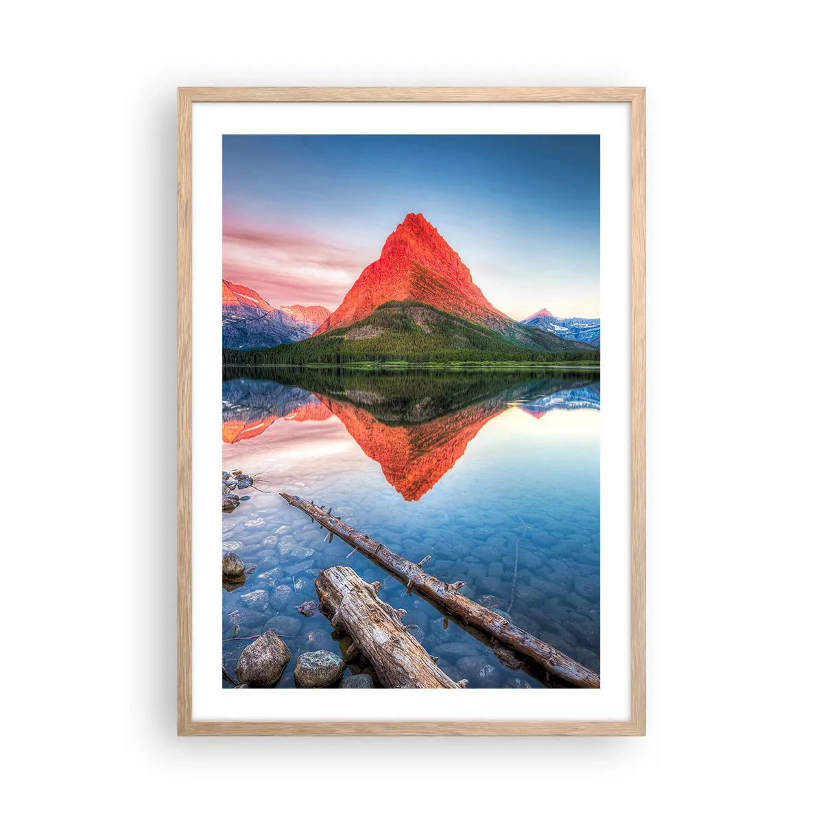 Plakat w ramie jasny dąb - Żar i chłód - 50x70 cm