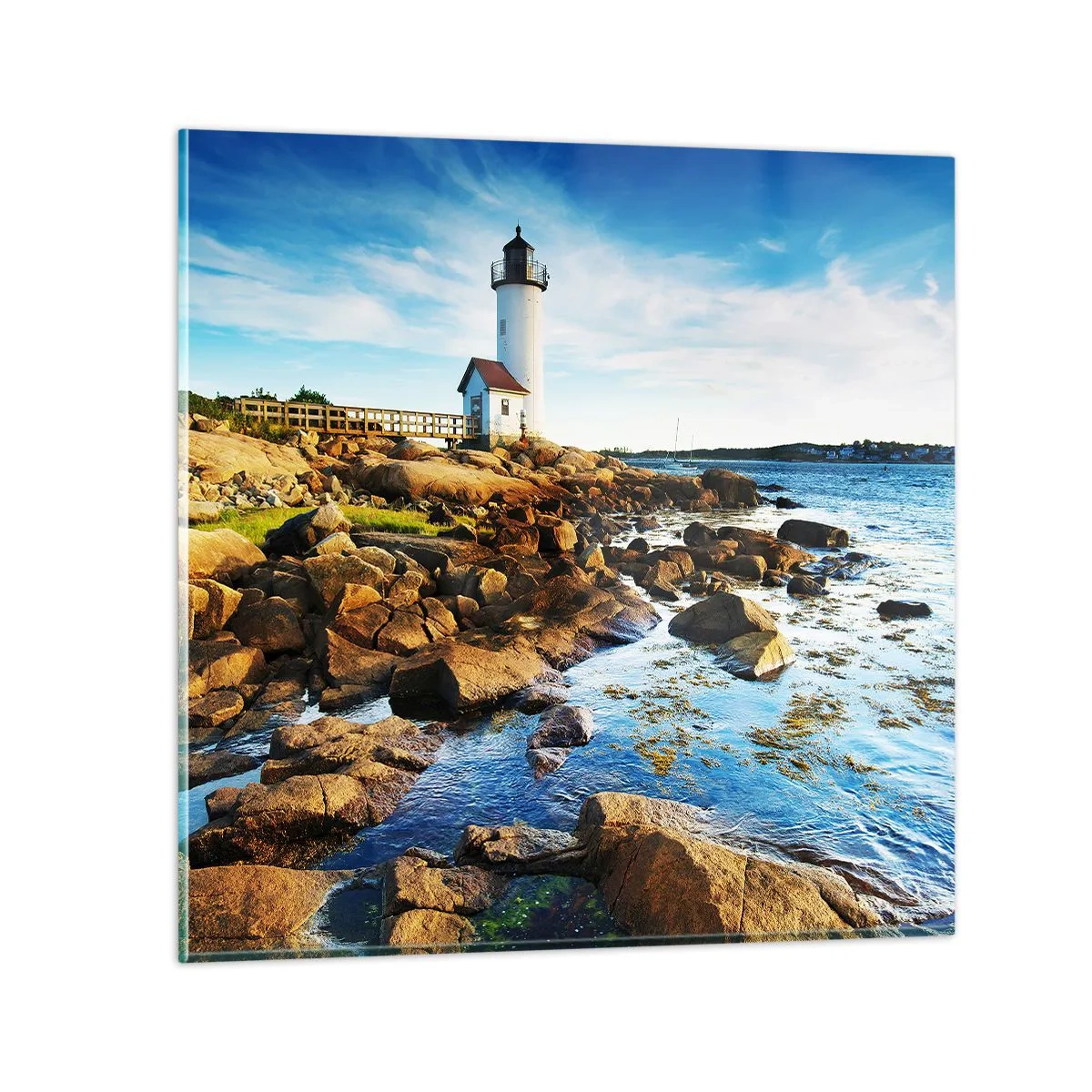 Obraz na szkle - Wracajcie szczęśliwie, czekam - 40x40 cm