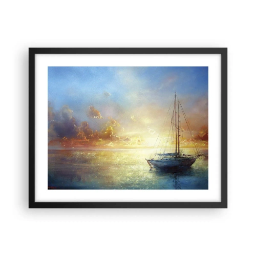 Plakat w czarnej ramie - W złotej zatoce - 50x40 cm