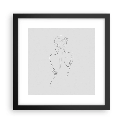 Plakat w czarnej ramie - Muzyka ciała - 30x30 cm