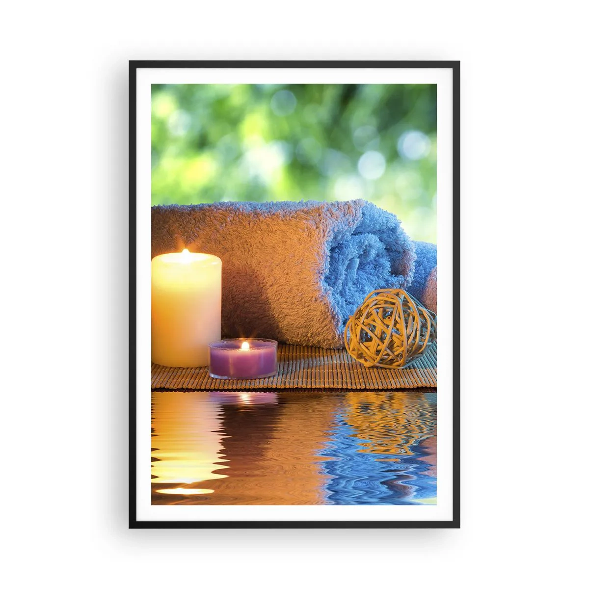 Plakat w czarnej ramie - Czas dla ciała - 70x100 cm