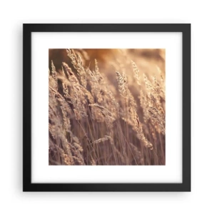 Plakat w czarnej ramie - Gotowe na powitanie jesieni - 30x30 cm