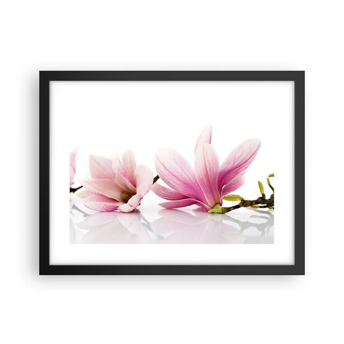 Plakat w czarnej ramie - Delikatne jak powiew wiosny - 40x30 cm