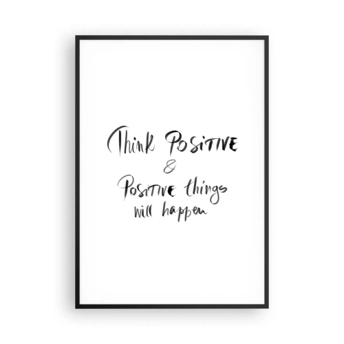 Plakat w czarnej ramie - Jak żyć? - 70x100 cm