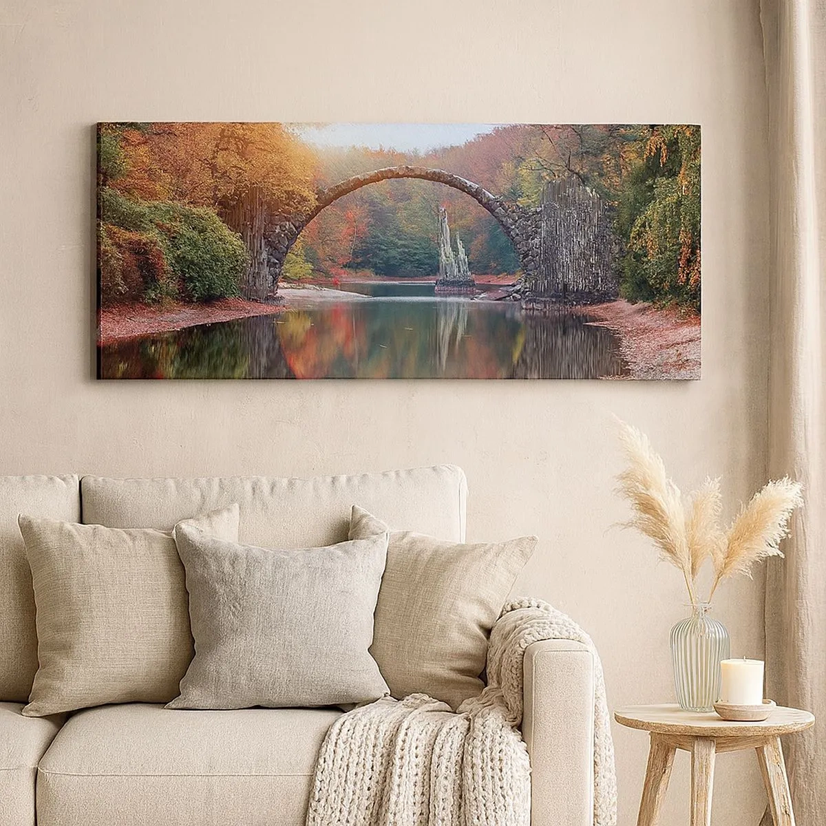 Obraz na płótnie - Po drugiej stronie lustra - 100x40 cm