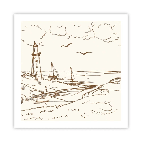 Plakat - Zarys wspomnienia lata - 60x60 cm