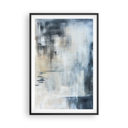 Plakat w czarnej ramie - Za zasłoną błękitu - 61x91 cm