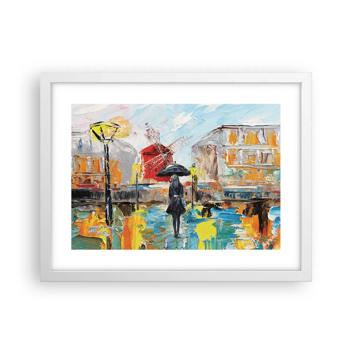 Plakat w białej ramie - Paryskie legendy - 40x30 cm
