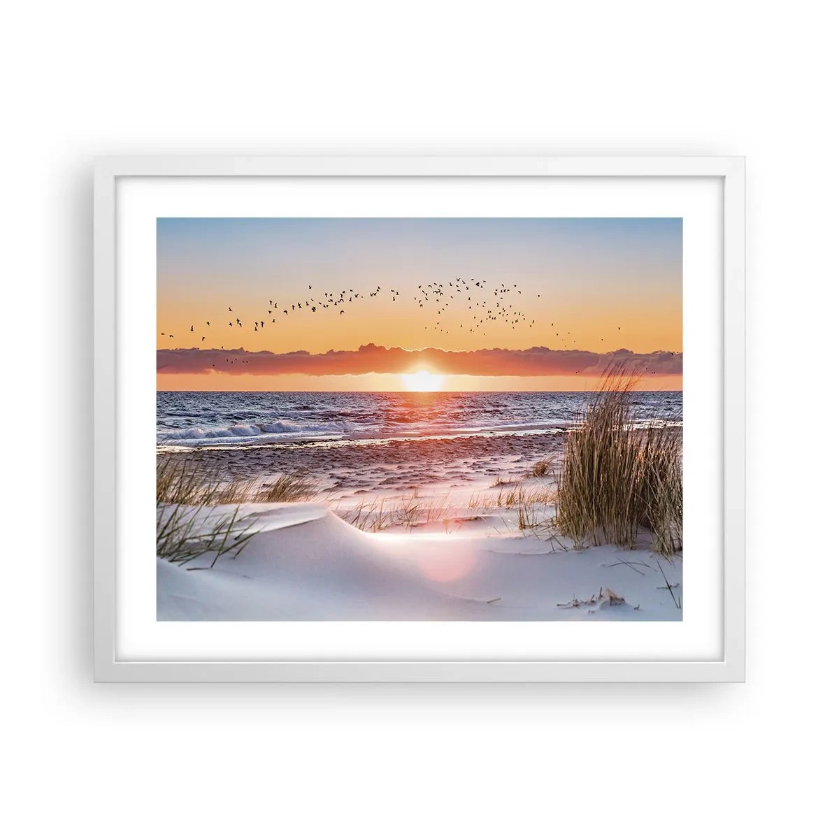 Plakat w białej ramie - Pejzaż horyzontalny - 50x40 cm