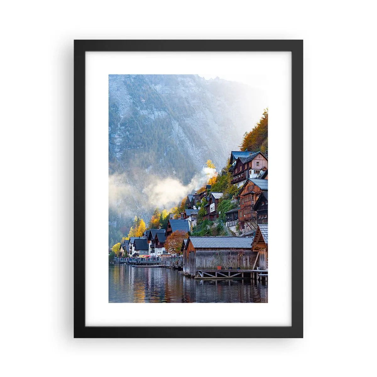 Plakat w czarnej ramie - Alpejskie klimaty - 30x40 cm