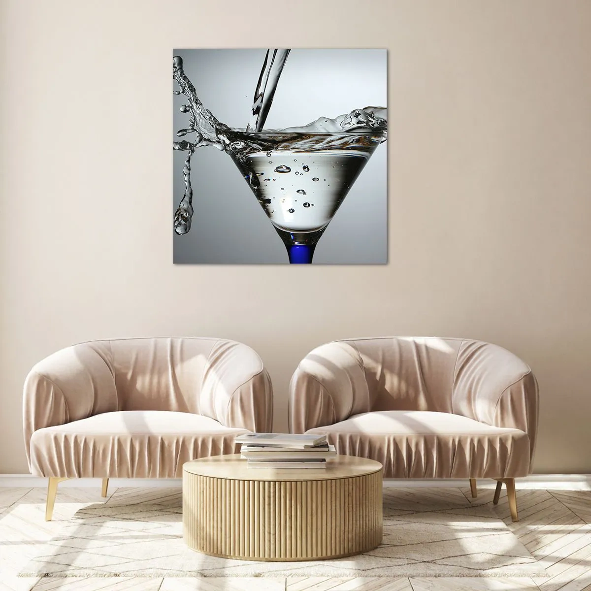 Obraz na szkle - Nad brzegiem pucharu - 30x30 cm