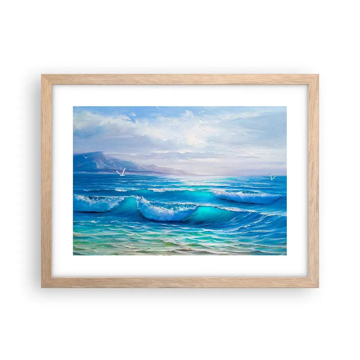 Plakat w ramie jasny dąb - Niesie ukojenie - 40x30 cm