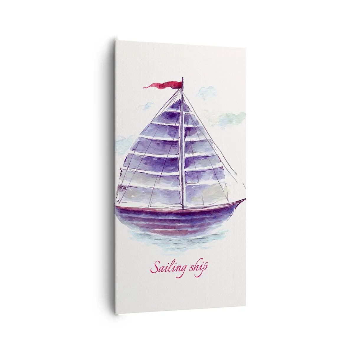 Obraz na płótnie - Pełnych żagli i spokojnej wody - 65x120 cm