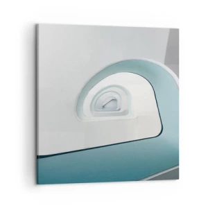 Obraz na płótnie - Do dna błękitu - 50x50 cm