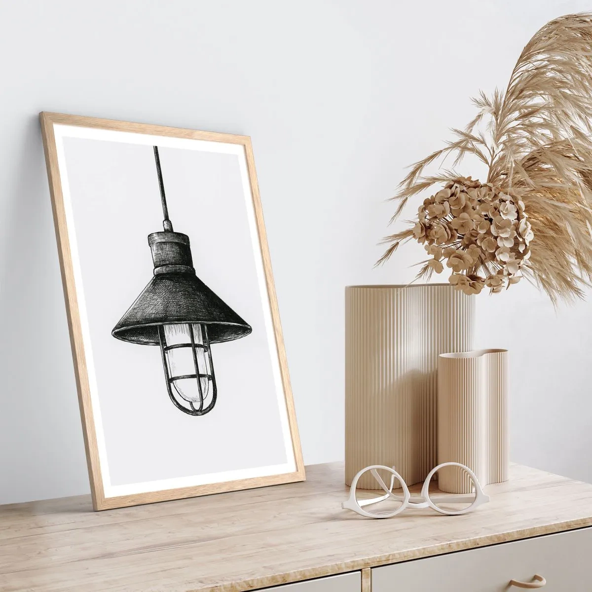 Plakat w ramie jasny dąb - Jak przed laty… - 50x70 cm