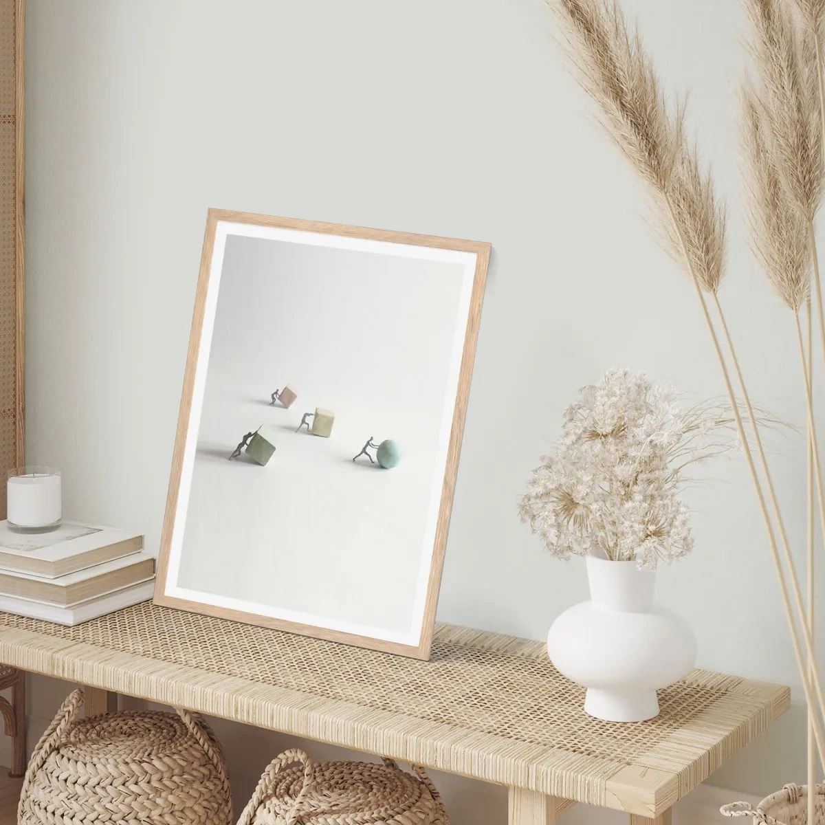 Plakat w ramie jasny dąb - Samo życie - 30x40 cm