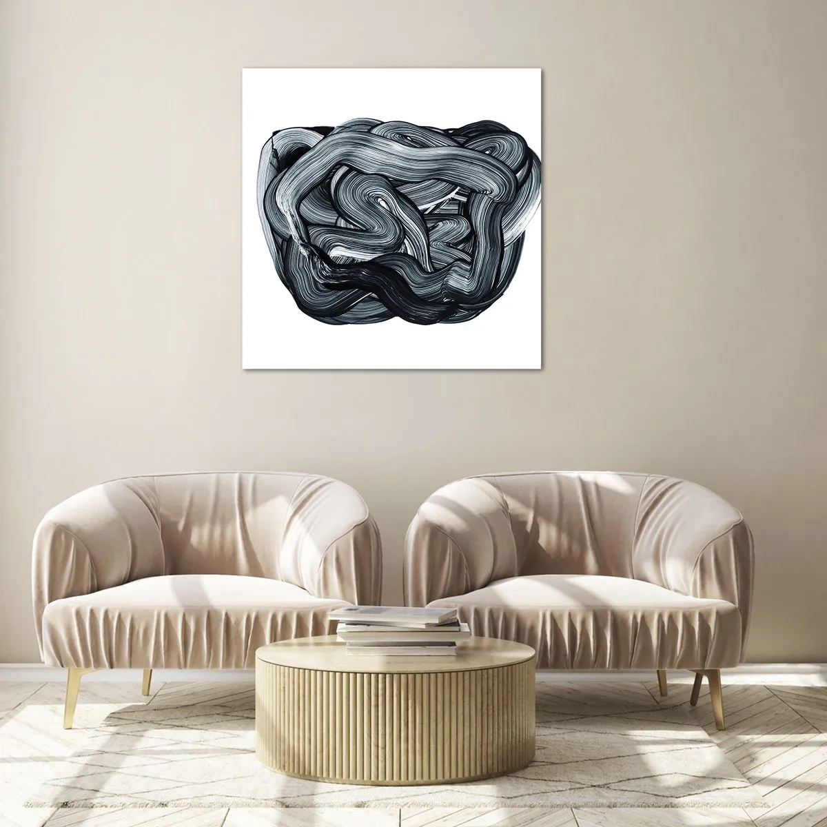 Obraz na szkle - To nie takie proste - 30x30 cm