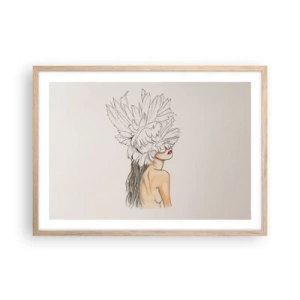 Plakat w ramie jasny dąb - Piękność ukoronowana - 70x50 cm