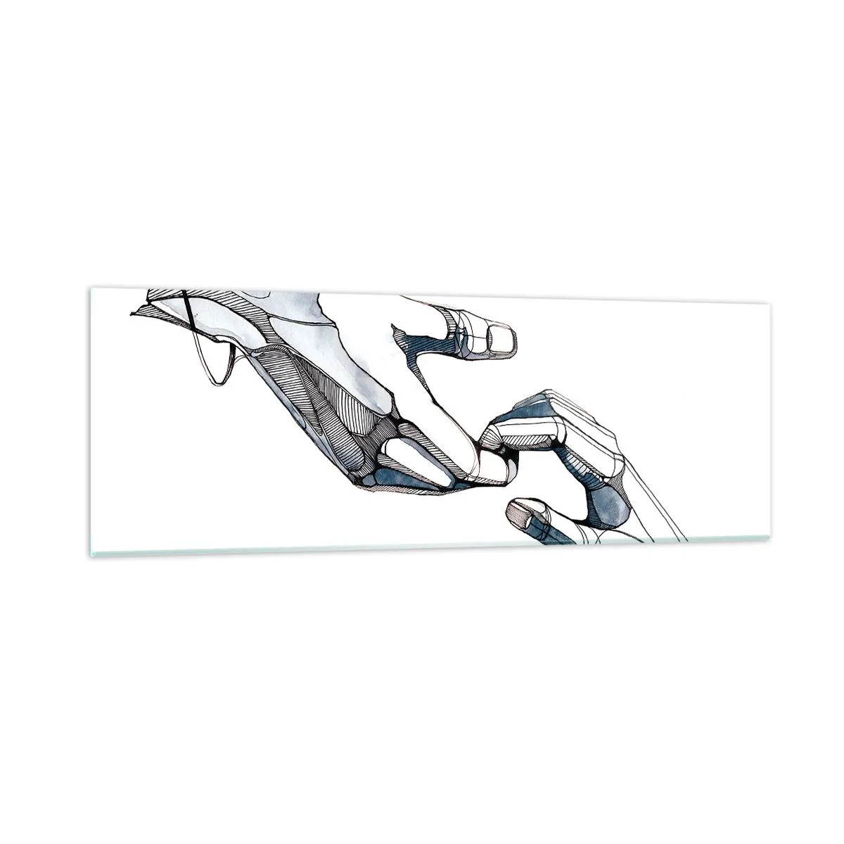 Obraz na szkle - Dobry gest - 90x30 cm