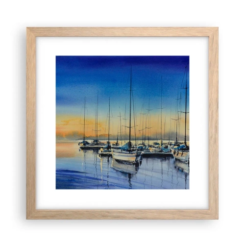 Plakat w ramie jasny dąb - Koniec dobrego dnia - 30x30 cm