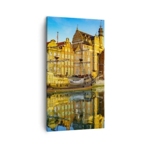 Obraz na płótnie - Lustrzane odbicie przeszłości - 45x80 cm