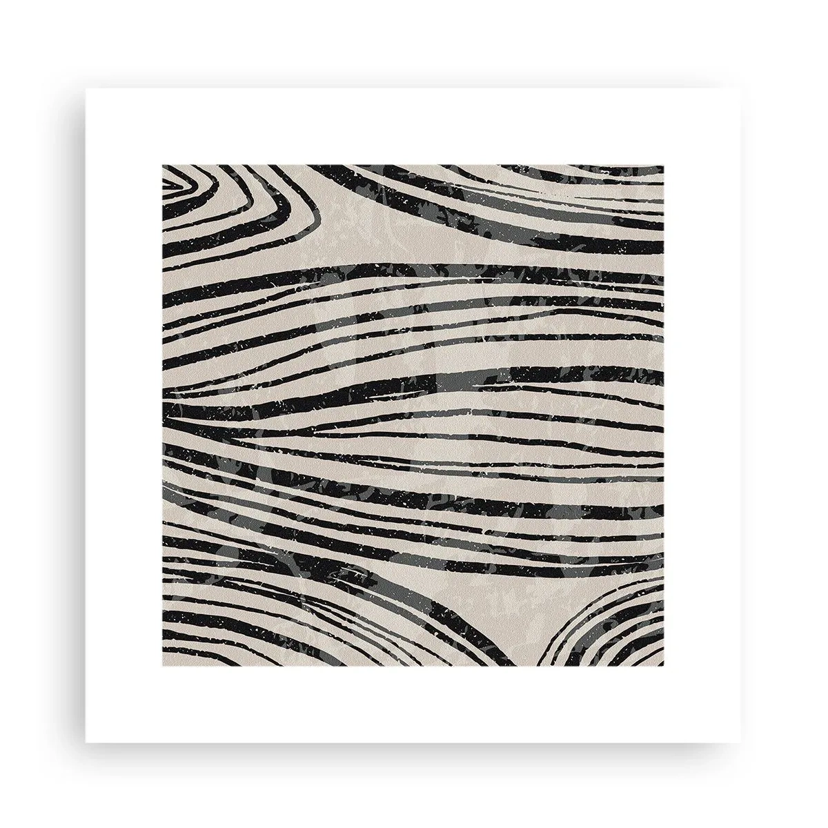 Plakat - Rozlewisko linii - 30x30 cm