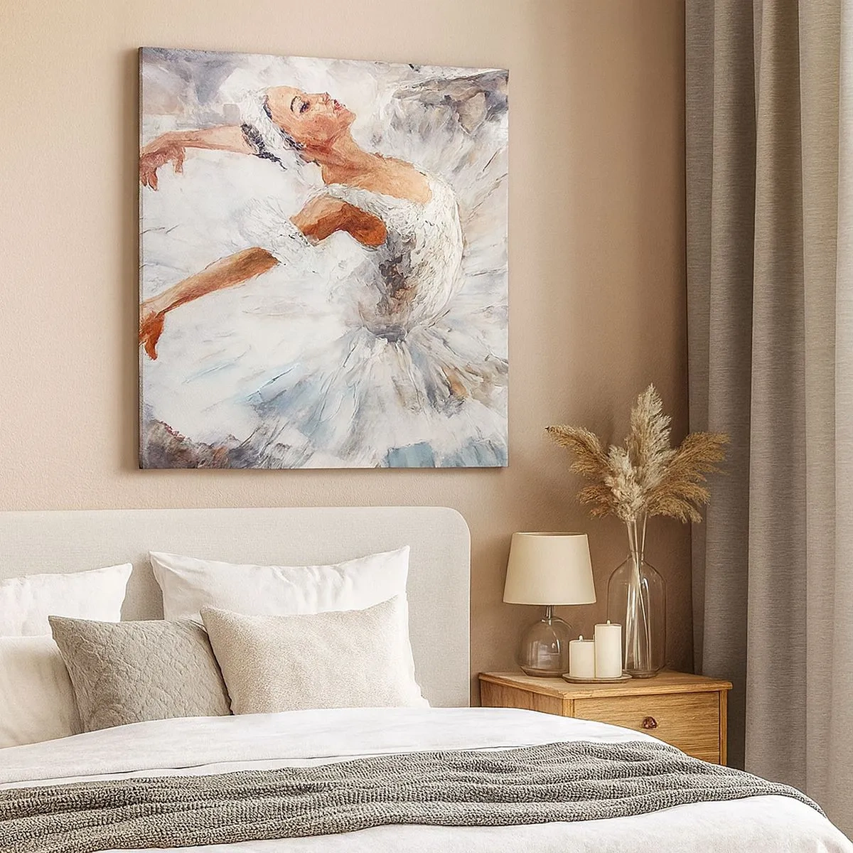 Obraz na płótnie - Delikatna i lekka jak tiul - 30x30 cm