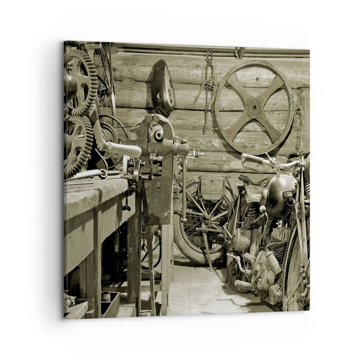 Obraz na płótnie - W szopie wuja Władka - 50x50 cm