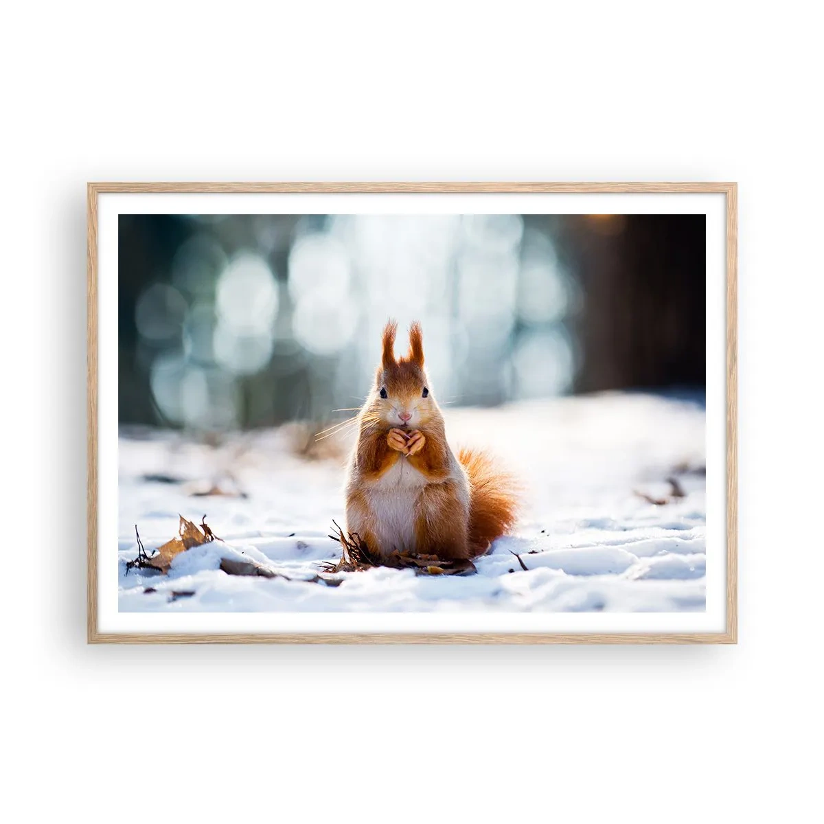 Plakat w ramie jasny dąb - I co tak patrzysz? - 100x70 cm