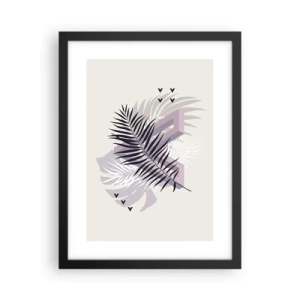 Plakat w czarnej ramie - Cień cienia - 30x40 cm