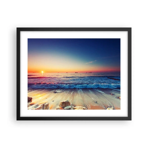Plakat w czarnej ramie - A co za horyzontem? - 50x40 cm