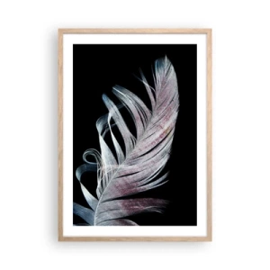 Plakat w ramie jasny dąb - Pomyśl o dotyku - 50x70 cm