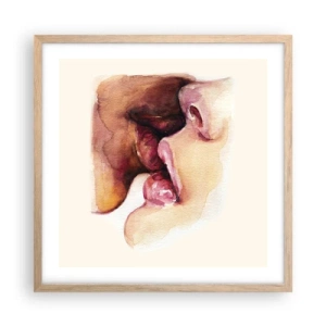 Plakat w ramie jasny dąb - Jak noc i dzień, ziemia i niebo - 50x50 cm